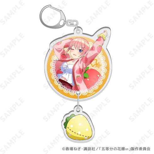 『五等分の花嫁∽』いちごルームウェア 2連アクリルキーホルダー 1 一花【202506再販】
